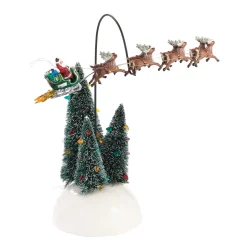 Department 56 Animated Flaming Sleigh New