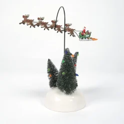Department 56 Animated Flaming Sleigh New