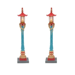 Department 56 Chinatown Post Lamps S/2 Discount