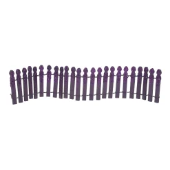 Department 56 Ghoulish Purple Glitter Fence