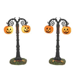 Department 56 Hallows Eve Lit Street Lamps New