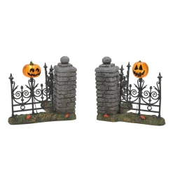 Department 56 Jack Lantern Lit Fence Corners New