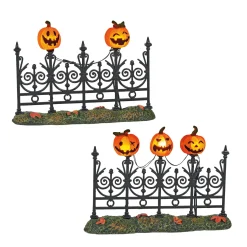 Department 56 Jack-o-lantern Lit Fence