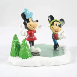 Department 56 Mickey & Minnie Go Skating Outlet