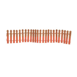 Department 56 Pumpkin Orange Glitter Fence Hot