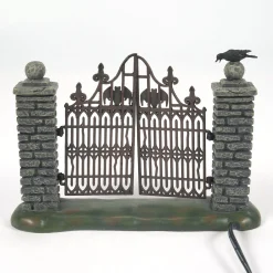 Department 56 Spooky Wrought Iron Gate Outlet