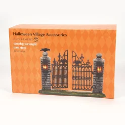 Department 56 Spooky Wrought Iron Gate Outlet