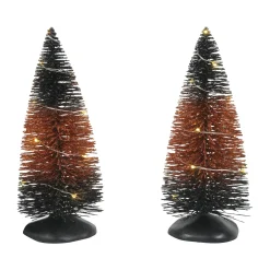 Department 56 Trad'l LIT Hlwn Trees set of 2 Sale