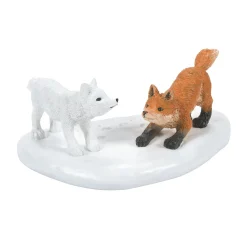 Department 56 White Christmas Fox Face Off Discount