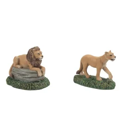 Department 56 Zoological Gardens Lions st2 New